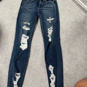 American Eagle ripped jeans
